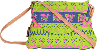 

Kanvas Katha Women Casual Multicolor Canvas Sling Bag