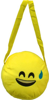 AARIP Girls Yellow Velvet Sling Bag available at flipkart for Rs.135
