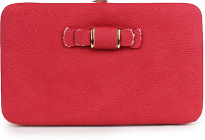 

London Design Women Evening/Party Red Rexine Clutch