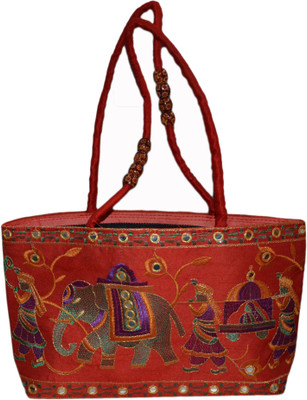 

Vedic Deals Women Red Canvas Shoulder Bag
