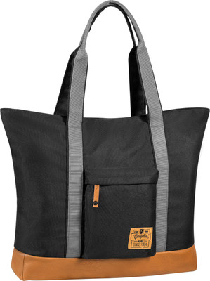 

CATERPILLAR Women Casual Black Polyester, PU Tote