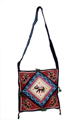 

Amazing India Girls Casual Multicolor Cotton Sling Bag