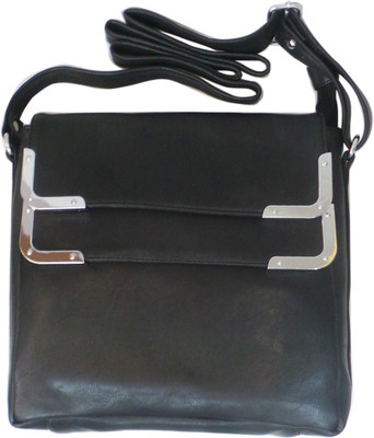 

Bhamini Women Black PU Sling Bag