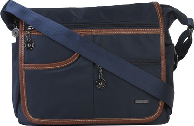 

Lino Perros Women Casual Blue Leatherette Sling Bag