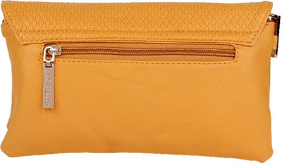 

Lino Perros Women Casual Yellow Leatherette Sling Bag