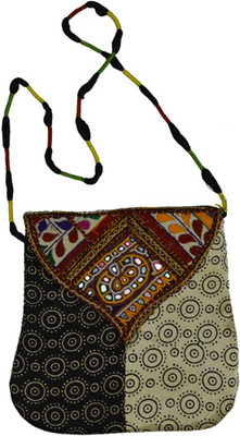 

Craftuno Women Casual Multicolor Silk Sling Bag