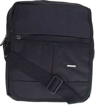 

Lino Perros Men Casual Black Polyester Sling Bag