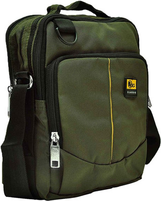 

Bcc Men & Women Casual Green PU Sling Bag