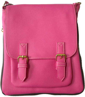 

SWEERA Women Casual Pink PU Sling Bag