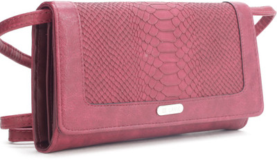 

Lavie Women Casual Red Leatherette Sling Bag