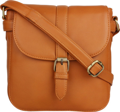 

Mastani Women Casual Tan PU Sling Bag