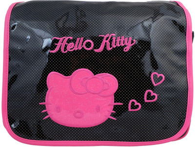 

Super Drool Girls Casual Black PU Sling Bag