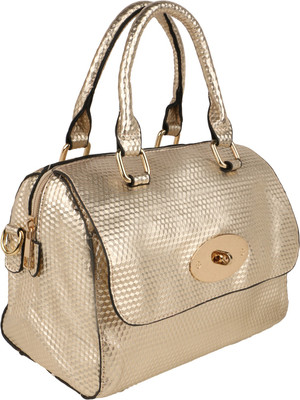 Satchel Women Casual Gold PU Sling Bag