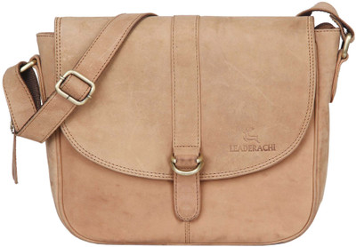 

Leaderachi Men & Women Casual, Formal, Sports Brown Genuine Leather Sling Bag