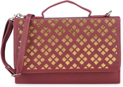 

Bags Craze Women Formal Maroon PU Sling Bag