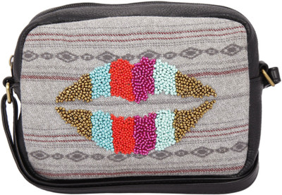 

Desi Drama Queen Girls Casual Grey PU Sling Bag