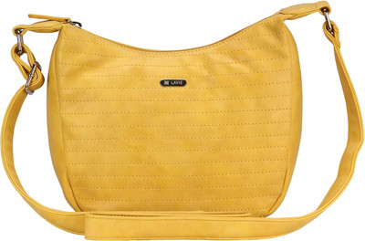 

Lavie Women Casual Yellow Leatherette Sling Bag