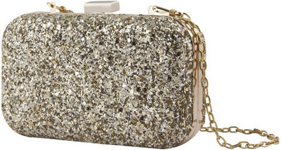 

The Purple Sack Girls Evening/Party Gold Leatherette Sling Bag