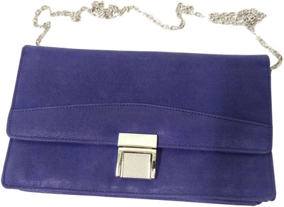 

Essart Women Casual Blue PU Sling Bag