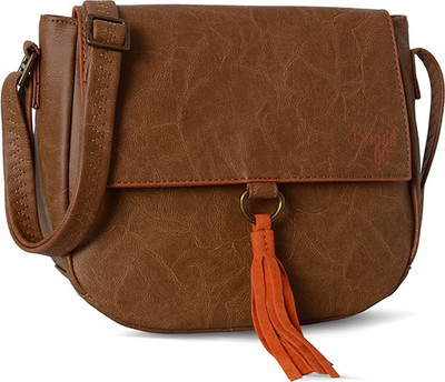 

Baggit Women Casual Brown Rexine Sling Bag