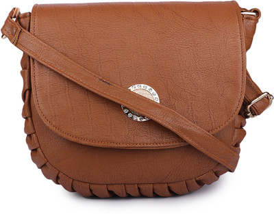 

TR Fashion Women Casual Brown PU Sling Bag