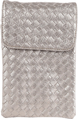 

Tamirha Women Silver Rexine Sling Bag