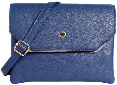 

Lino Perros Women Casual Blue Leatherette Sling Bag