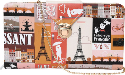 

Hawai Women Evening/Party Multicolor PU Sling Bag