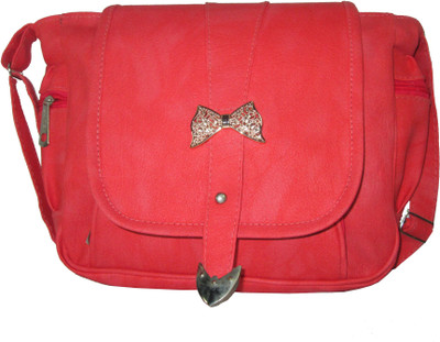 

Raju purse collection Women Casual Pink PU Sling Bag