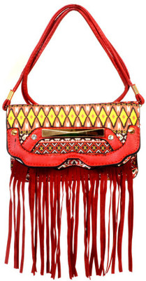 

Frosty Fashion Women Casual Maroon PU Sling Bag