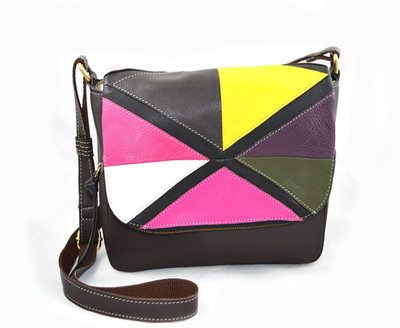 

Sophia Visconti Girls Casual Multicolor Genuine Leather Sling Bag