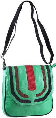 

Metro Girls Casual Green PU Sling Bag