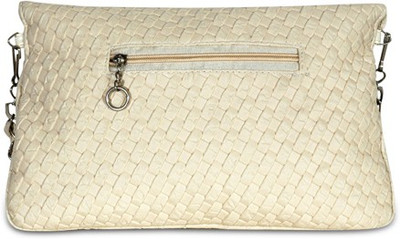 

LKC Women White PU Sling Bag