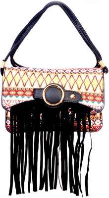 

Bags Craze Women Casual Black PU Sling Bag