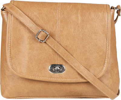 

Marie Girls Casual Tan PU Sling Bag