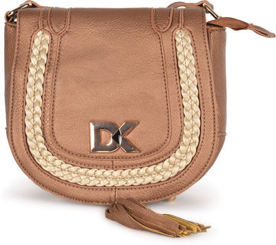 

Diana Korr Women Casual Brown PU Sling Bag