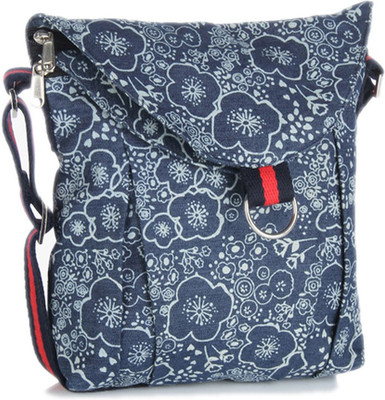 

Home Heart Girls Casual Blue, White PU Sling Bag