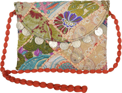 

Jewel Fab Art Women Casual Multicolor Cotton Sling Bag