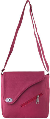 

Pink Fever Women Casual Pink Leatherette Sling Bag