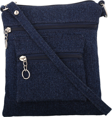 

Exotique Women Casual Blue Denim Sling Bag