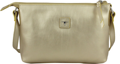 Bulchee Women Casual Gold PU Sling Bag