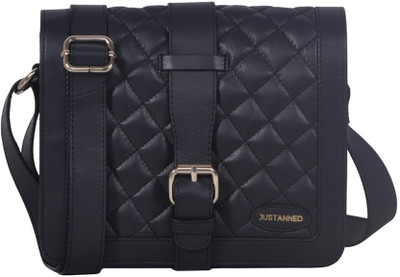 

Justanned Women Casual Grey Genuine Leather Sling Bag