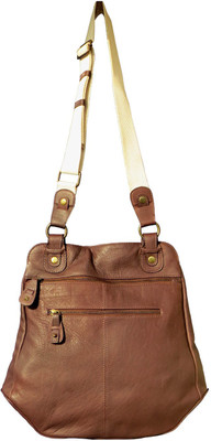 

Bhoomija Men & Women Casual Brown Genuine Leather Sling Bag