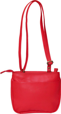 Essart Women Casual Red PU Sling Bag