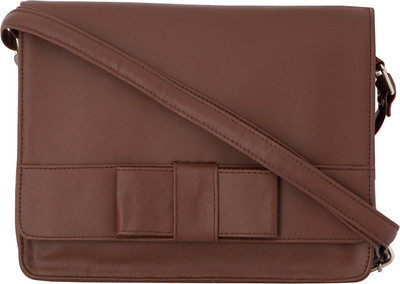 Toteteca Women Formal Tan PU Sling Bag