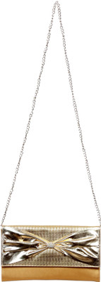 

Impress Women Casual Gold PU Sling Bag