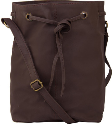 

Bagsy Malone Women Formal Brown, Brown PU Sling Bag