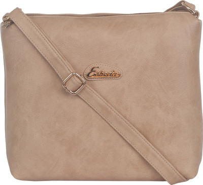 

Esbeda Women Casual Beige Leatherette Sling Bag