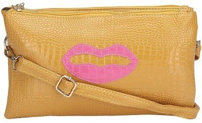 

Liza Women Casual Yellow PU Sling Bag