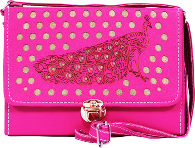 

Zasmina Girls Casual Pink Leatherette Sling Bag
